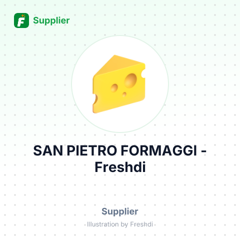 SAN PIETRO FORMAGGI – summary card, no photo uploaded yet