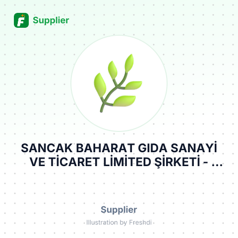 SANCAK BAHARAT GIDA SANAYİ VE TİCARET LİMİTED ŞİRKETİ – summary card, no photo uploaded yet