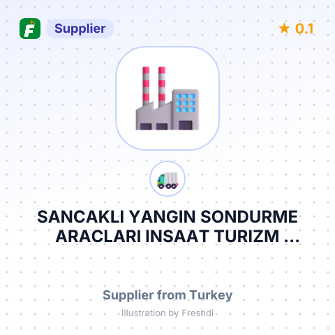 SANCAKLI YANGIN SONDURME ARACLARI INSAAT TURIZM NAKLIYE ITHALAT VE IHRACAT SANAYI TICARET LIMITED SIRKETI – summary card, no photo uploaded yet