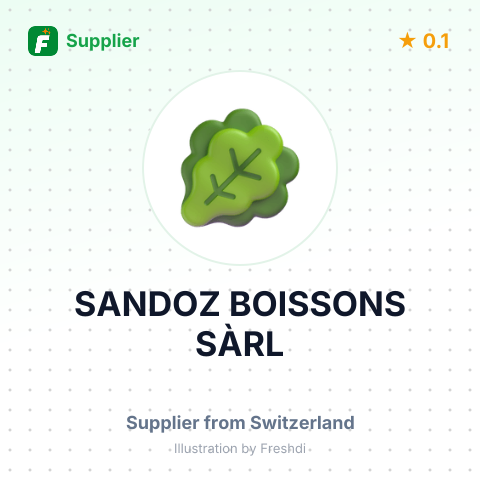 SANDOZ BOISSONS SÀRL – summary card, no photo uploaded yet