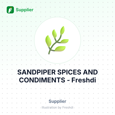SANDPIPER SPICES AND CONDIMENTS – summary card, no photo uploaded yet