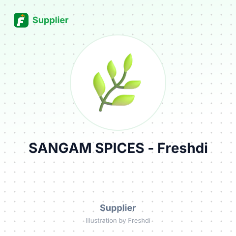 SANGAM SPICES – summary card, no photo uploaded yet