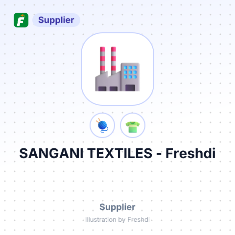 SANGANI TEXTILES – summary card, no photo uploaded yet