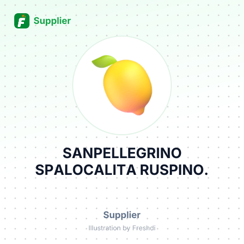 SANPELLEGRINO SPALOCALITA RUSPINO. – summary card, no photo uploaded yet