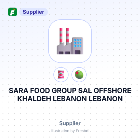SARA FOOD GROUP SAL OFFSHORE KHALDEH LEBANON LEBANON – summary card, no photo uploaded yet