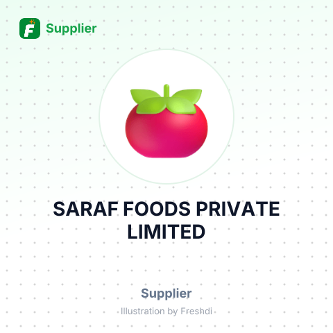 SARAF FOODS PRIVATE LIMITED – summary card, no photo uploaded yet