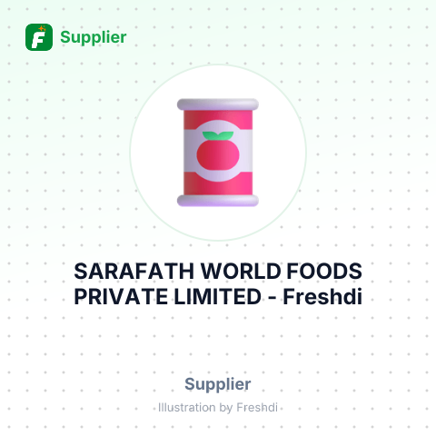 SARAFATH WORLD FOODS PRIVATE LIMITED – summary card, no photo uploaded yet