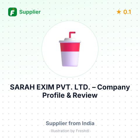 SARAH EXIM PVT. LTD. – summary card, no photo uploaded yet
