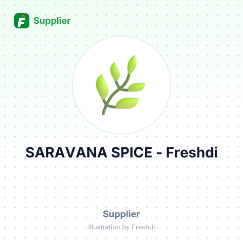 SARAVANA SPICE – summary card, no photo uploaded yet