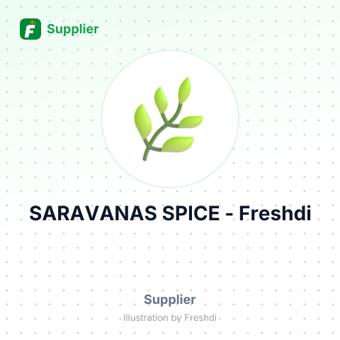 SARAVANAS SPICE – summary card, no photo uploaded yet