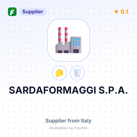 SARDAFORMAGGI S.P.A. – summary card, no photo uploaded yet