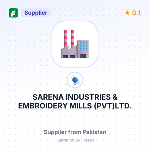 SARENA INDUSTRIES & EMBROIDERY MILLS (PVT)LTD. – summary card, no photo uploaded yet