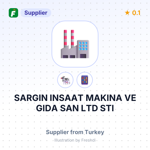 SARGIN INSAAT MAKINA VE GIDA SAN LTD STI – summary card, no photo uploaded yet