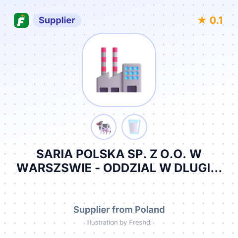 SARIA POLSKA SP. Z O.O. W WARSZSWIE - ODDZIAL W DLUGIM BORKU – summary card, no photo uploaded yet
