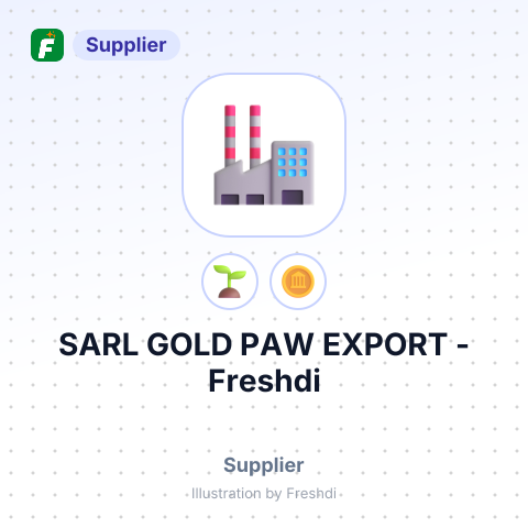SARL GOLD PAW EXPORT – summary card, no photo uploaded yet
