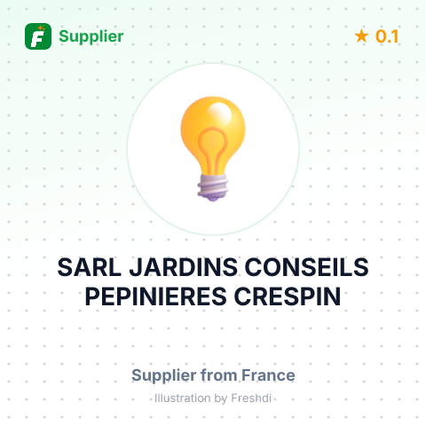 SARL JARDINS CONSEILS PEPINIERES CRESPIN – summary card, no photo uploaded yet