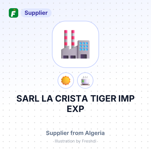 SARL LA CRISTA TIGER IMP EXP – summary card, no photo uploaded yet