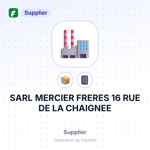 SARL MERCIER FRERES 16 RUE DE LA CHAIGNEE – summary card, no photo uploaded yet