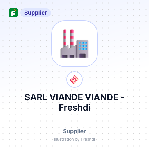 SARL VIANDE VIANDE – summary card, no photo uploaded yet