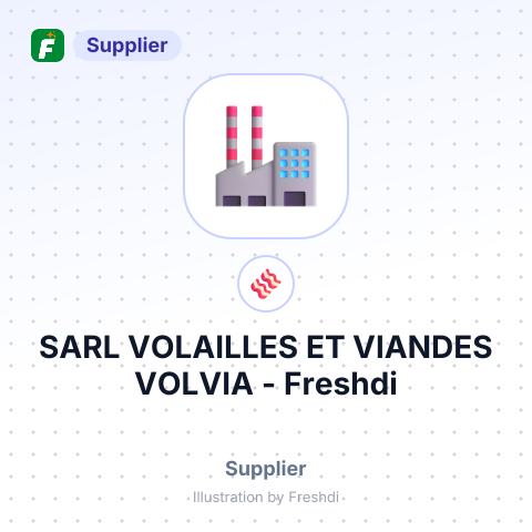 SARL VOLAILLES ET VIANDES VOLVIA – summary card, no photo uploaded yet