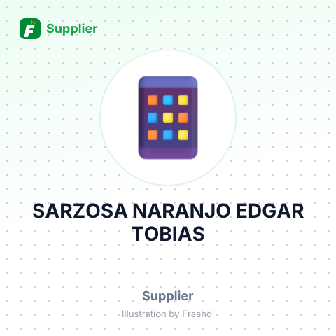 SARZOSA NARANJO EDGAR TOBIAS – summary card, no photo uploaded yet