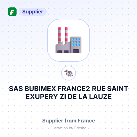 SAS BUBIMEX FRANCE2 RUE SAINT EXUPERY ZI DE LA LAUZE – summary card, no photo uploaded yet