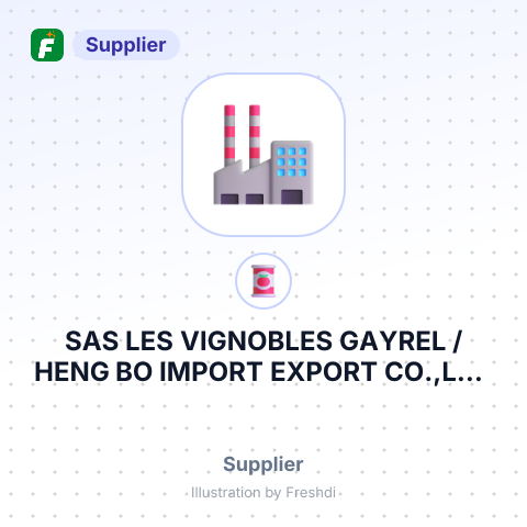 SAS LES VIGNOBLES GAYREL /HENG BO IMPORT EXPORT CO.,LTD – summary card, no photo uploaded yet