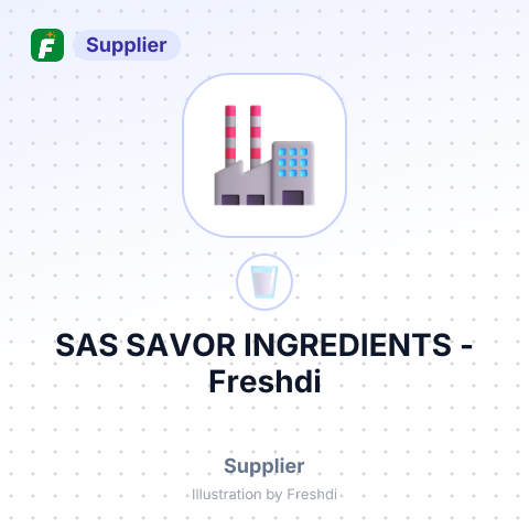 SAS SAVOR INGREDIENTS – summary card, no photo uploaded yet