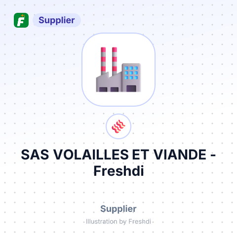 SAS VOLAILLES ET VIANDE – summary card, no photo uploaded yet