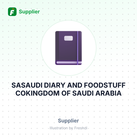 SASAUDI DIARY AND FOODSTUFF COKINGDOM OF SAUDI ARABIA – summary card, no photo uploaded yet