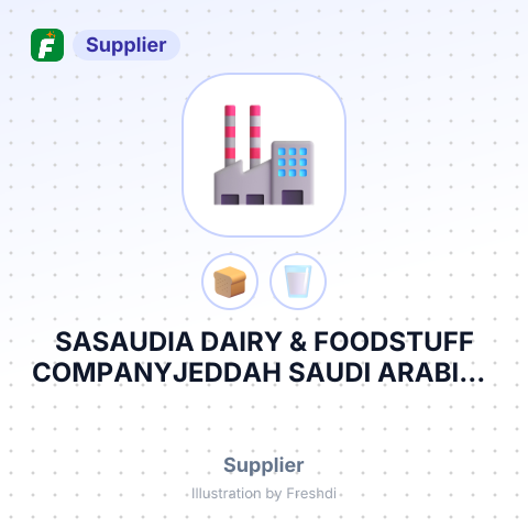 SASAUDIA DAIRY & FOODSTUFF COMPANYJEDDAH SAUDI ARABIA – summary card, no photo uploaded yet