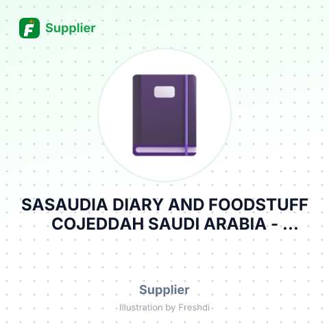 SASAUDIA DIARY AND FOODSTUFF COJEDDAH SAUDI ARABIA – summary card, no photo uploaded yet