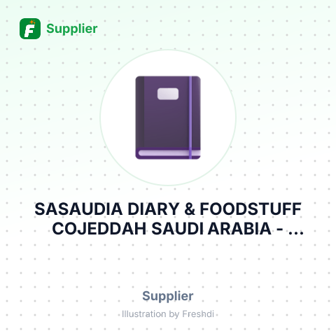 SASAUDIA DIARY & FOODSTUFF COJEDDAH SAUDI ARABIA – summary card, no photo uploaded yet