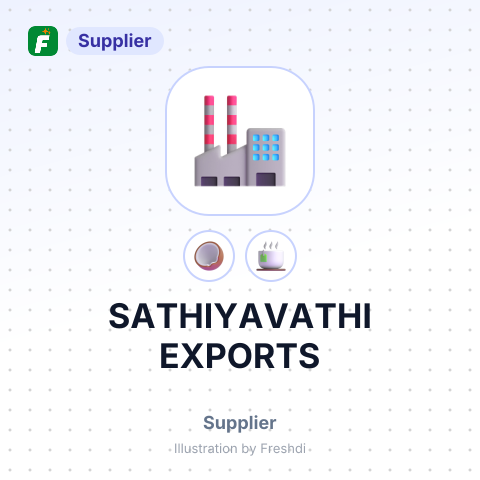 SATHIYAVATHI EXPORTS – summary card, no photo uploaded yet