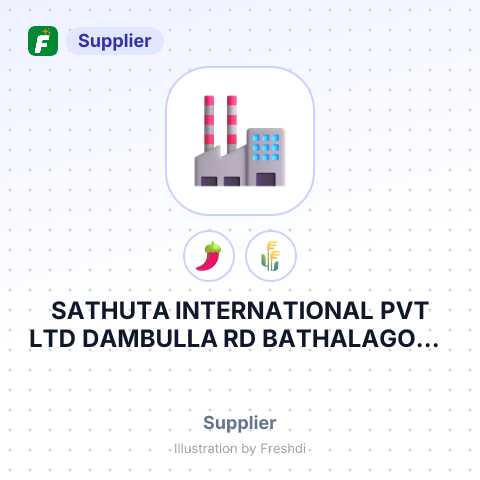 SATHUTA INTERNATIONAL PVT LTD DAMBULLA RD BATHALAGODA IBBAGAMUWA TSO - E REG DDC RMU ORD – summary card, no photo uploaded yet