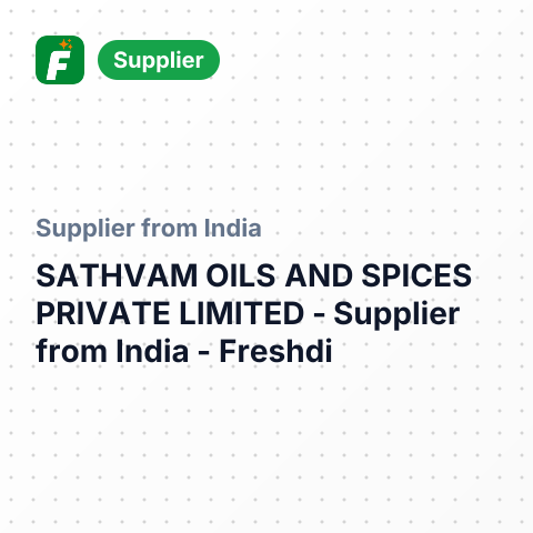 SATHVAM OILS AND SPICES PRIVATE LIMITED – summary card, no photo uploaded yet