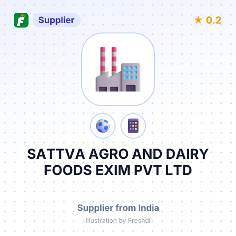 SATTVA AGRO AND DAIRY FOODS EXIM PVT LTD – summary card, no photo uploaded yet
