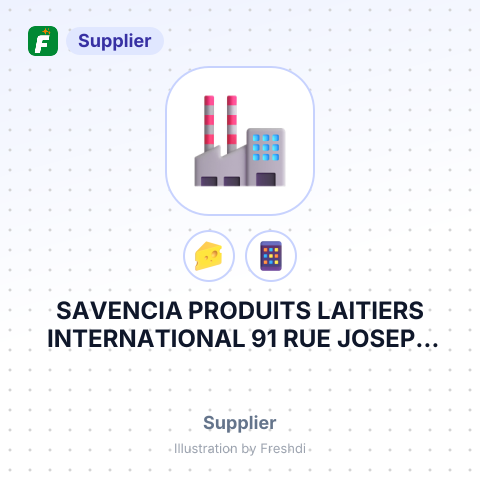 SAVENCIA PRODUITS LAITIERS INTERNATIONAL 91 RUE JOSEPH BERTRAND – summary card, no photo uploaded yet