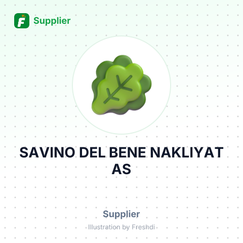 SAVINO DEL BENE NAKLIYAT AS – summary card, no photo uploaded yet