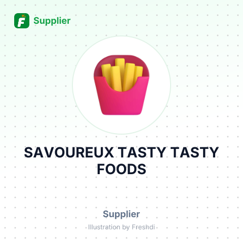 SAVOUREUX TASTY TASTY FOODS – summary card, no photo uploaded yet