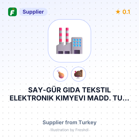 SAY-GÜR GIDA TEKSTIL ELEKTRONIK KIMYEVI MADD. TUR. SAN. TIC. LTD STI. – summary card, no photo uploaded yet
