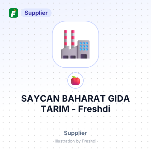 SAYCAN BAHARAT GIDA TARIM – summary card, no photo uploaded yet