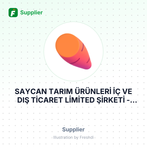 SAYCAN TARIM ÜRÜNLERİ İÇ VE DIŞ TİCARET LİMİTED ŞİRKETİ – summary card, no photo uploaded yet