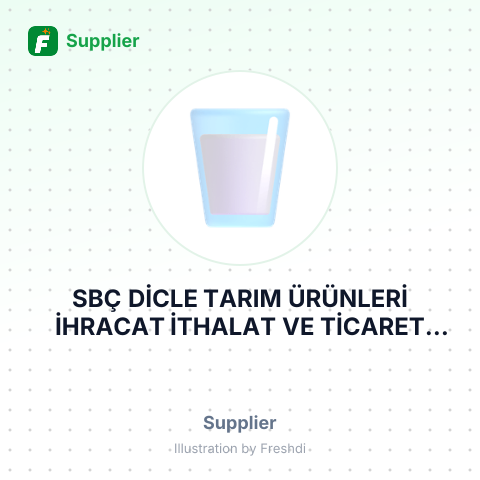 SBÇ DİCLE TARIM ÜRÜNLERİ İHRACAT İTHALAT VE TİCARET LİMİTED ŞİRKETİ – summary card, no photo uploaded yet
