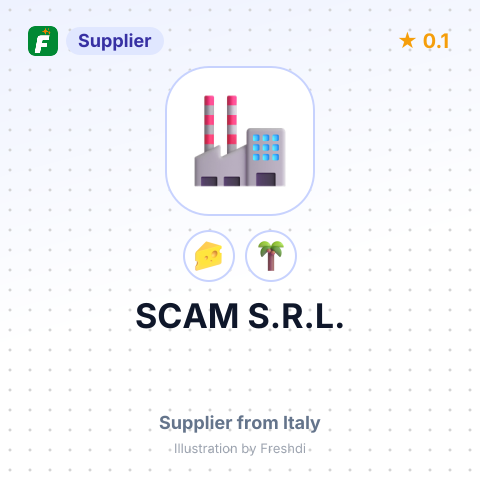 SCAM S.R.L. – summary card, no photo uploaded yet