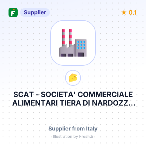 SCAT - SOCIETA' COMMERCIALE ALIMENTARI TIERA DI NARDOZZA VINCENZO & C. – summary card, no photo uploaded yet