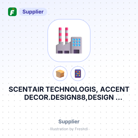 SCENTAIR TECHNOLOGIS, ACCENT DECOR.DESIGN88,DESIGN MASTER,NORBN IMPORT CORP – summary card, no photo uploaded yet