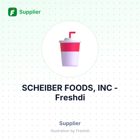 SCHEIBER FOODS, INC – summary card, no photo uploaded yet
