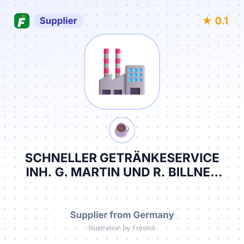 SCHNELLER GETRÄNKESERVICE INH. G. MARTIN UND R. BILLNER – summary card, no photo uploaded yet
