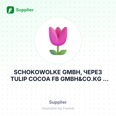 SCHOKOWOLKE GMBH, ЧЕРЕЗ TULIP COCOA FB GMBH&CO.KG – summary card, no photo uploaded yet
